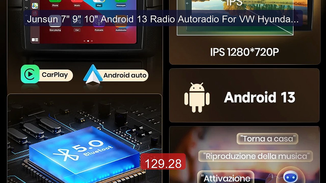 Junsun 7" 9" 10" Android 13 Radio Autoradio For VW Hyundai Nis... -- Best Buy 2026 | Great Quality!