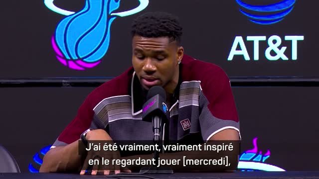 Heat - Antetokounmpo très inspiré par Messi qu'il définit comme le modèle à suivre