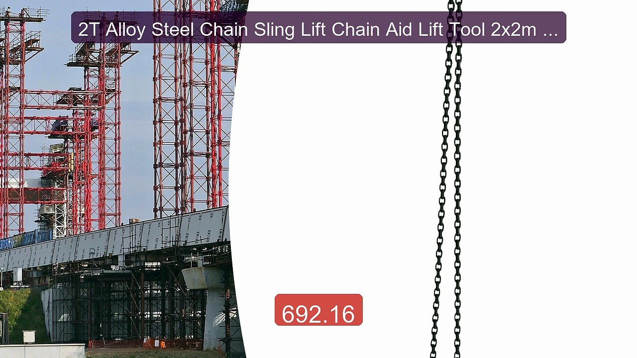 2T Alloy Steel Chain Sling Lift Chain Aid Lift Tool 2x2m Chains Gra... -- Top Rated 2026 | Buy Now!