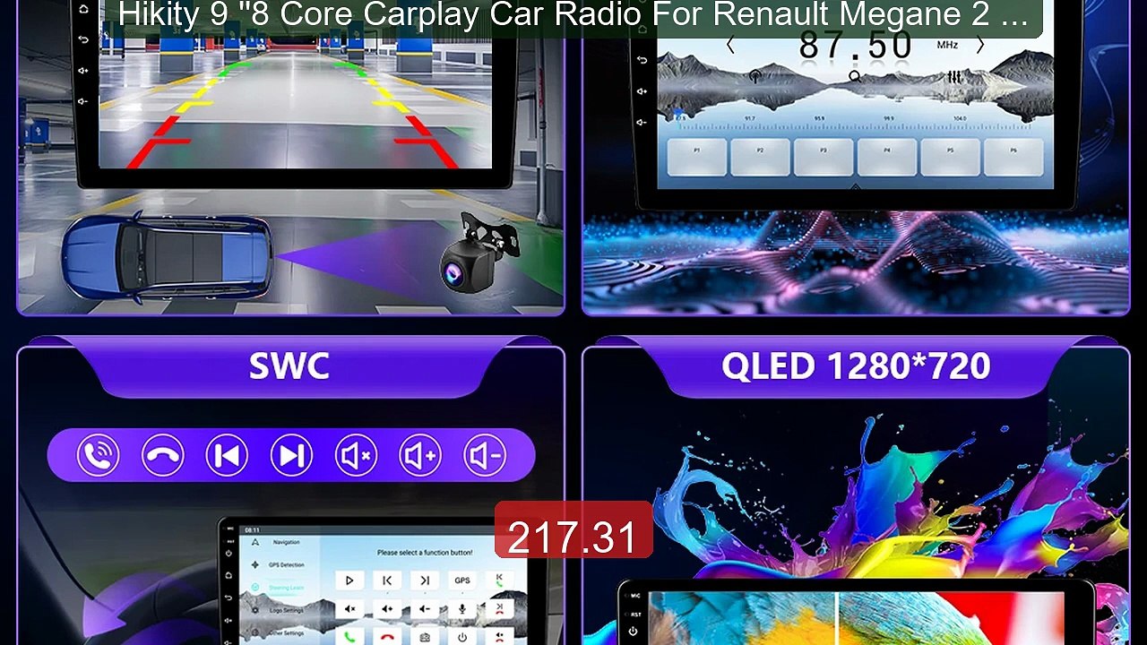Hikity 9 ''8 Core Carplay Car Radio For Renault Megane 2 Expor... -- Best Buy 2026 | Great Quality!