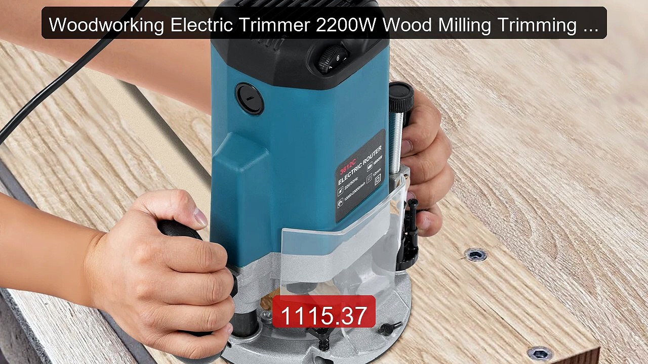 Woodworking Electric Trimmer 2200W Wood Milling Trimming Engra... -- Best Buy 2026 | Great Quality!