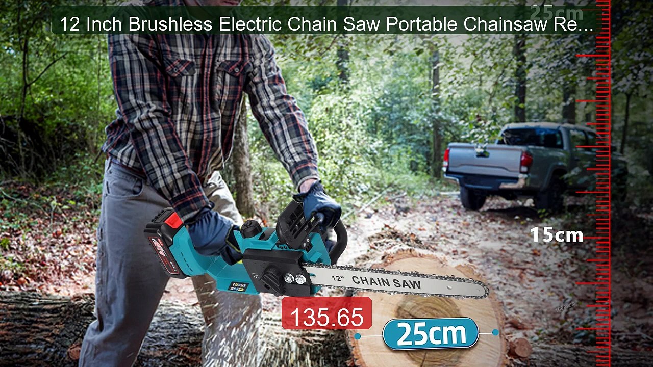 12 Inch Brushless Electric Chain Saw Portable Chainsaw Recharg... -- Hot Deal 2026 | Limited Offer!