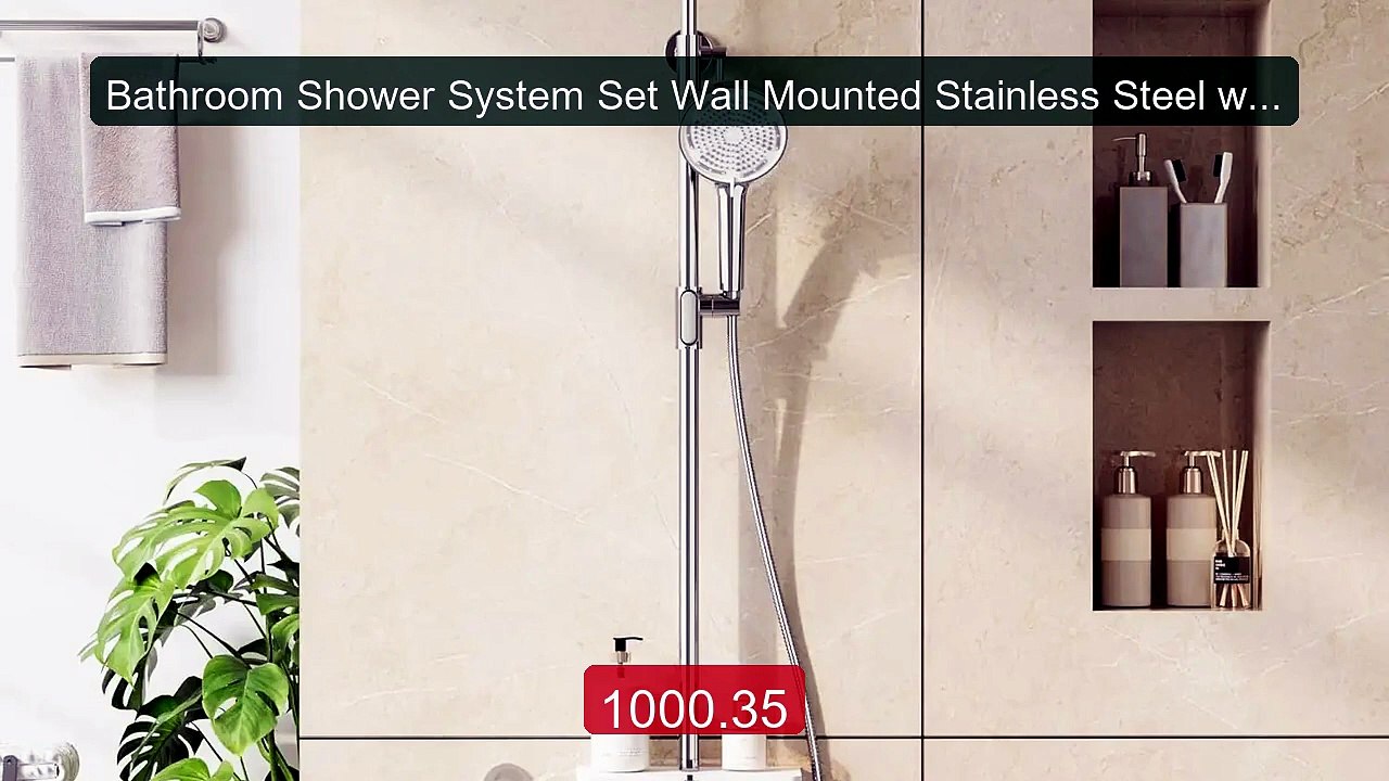 Bathroom Shower System Set Wall Mounted Stainless Steel with S... -- Hot Deal 2026 | Limited Offer!