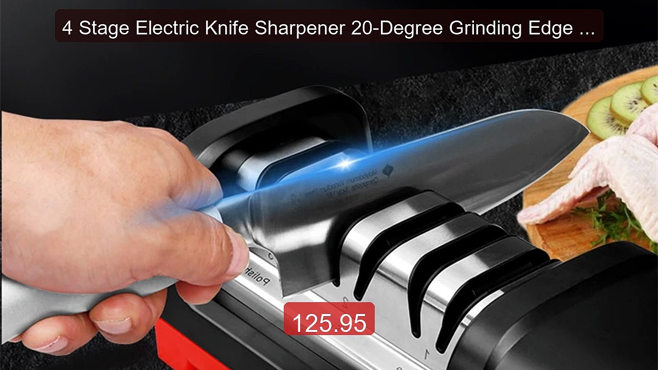 4 Stage Electric Knife Sharpener 20-Degree Grinding Edge Knife... -- Best Buy 2026 | Great Quality!