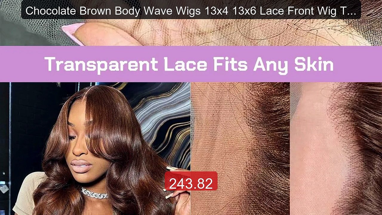 Chocolate Brown Body Wave Wigs 13x4 13x6 Lace Front Wig Transp... -- Hot Deal 2026 | Limited Offer!