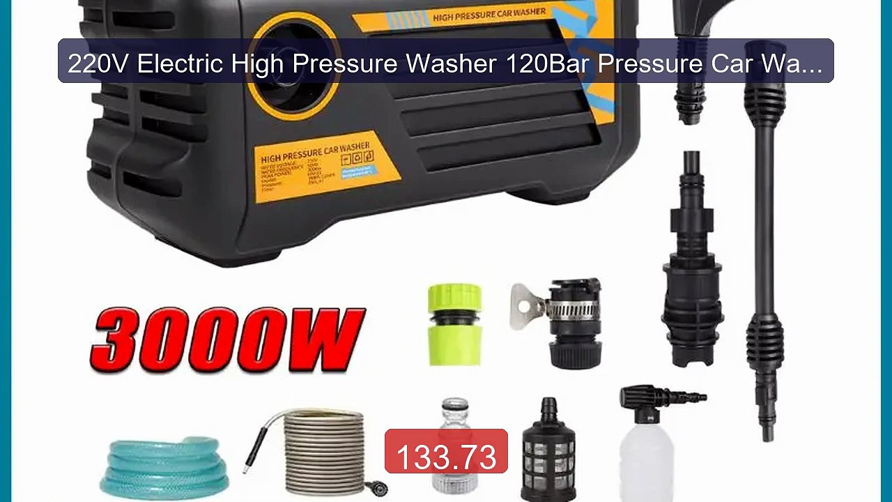 220V Electric High Pressure Washer 120Bar Pressure Car Wash Ma... -- Hot Deal 2026 | Limited Offer!