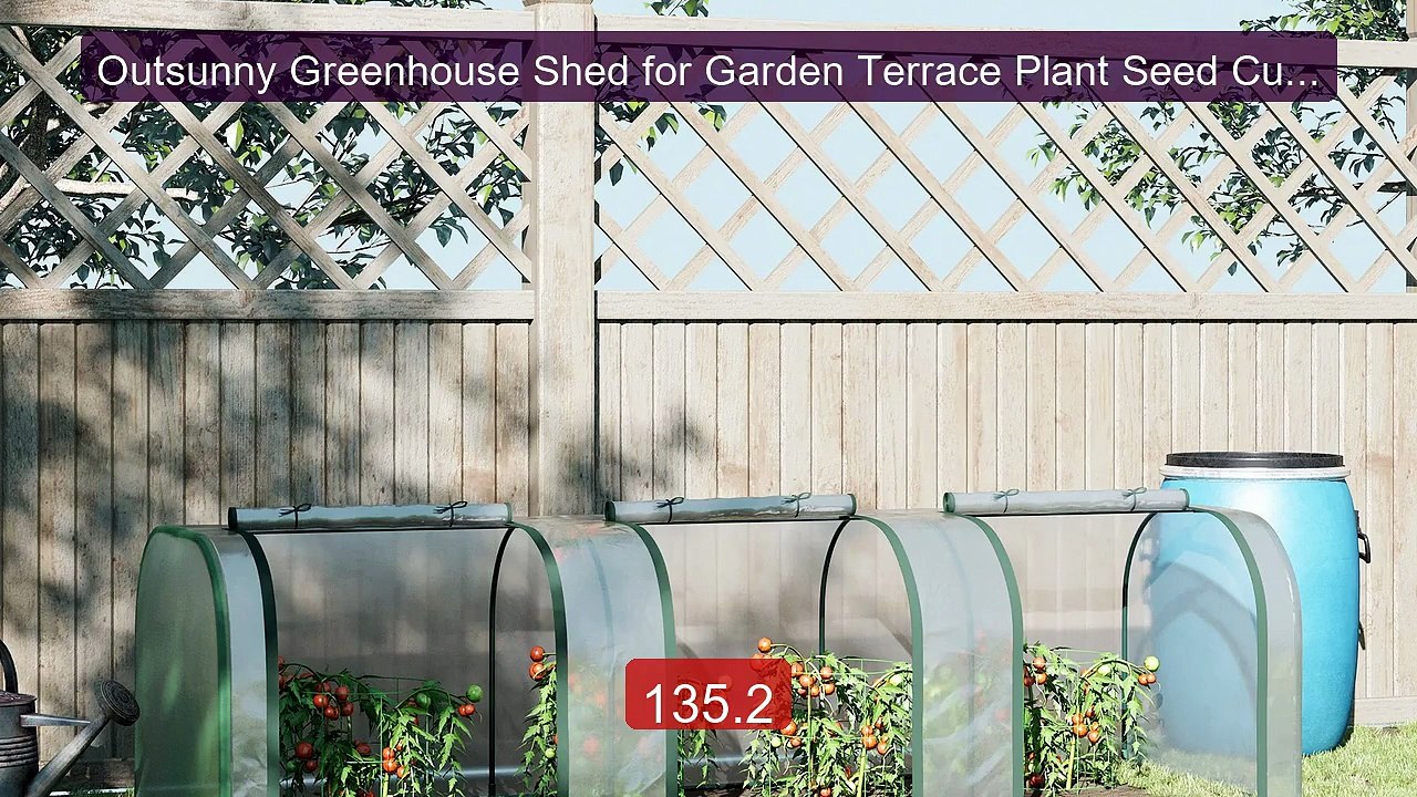 Outsunny Greenhouse Shed for Garden Terrace Plant Seed Cult... -- Top Pick 2026 | Unbeatable Price!