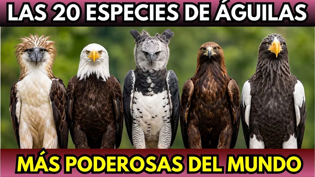 Las 20 especies de águilas más poderosas del mundo ¿Cuál es la más fuerte?