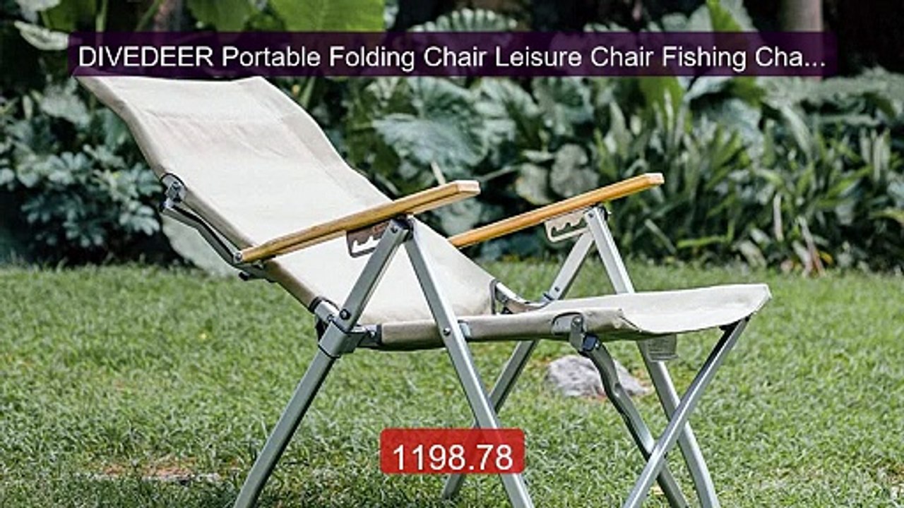 DIVEDEER Portable Folding Chair Leisure Chair Fishing Chair Ou... -- Best Buy 2026 | Great Quality!