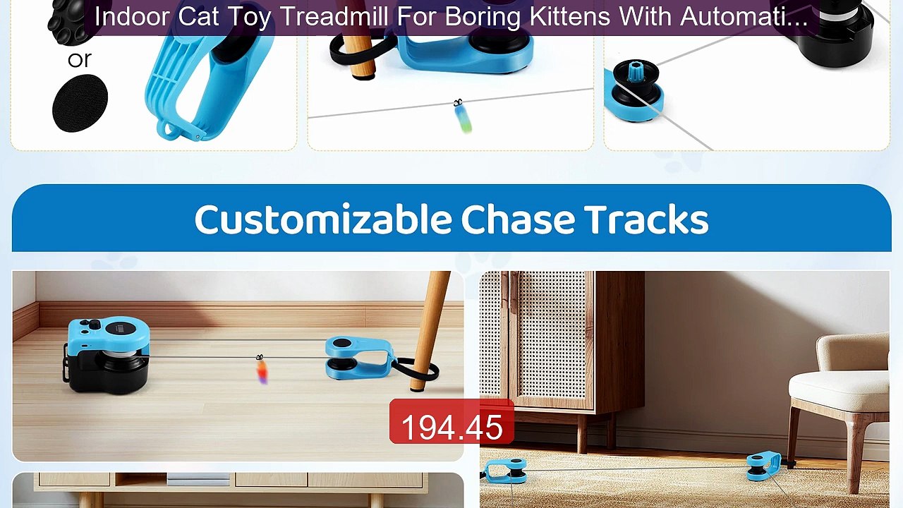 Indoor Cat Toy Treadmill For Boring Kittens With Automatic/Rem... -- Best Buy 2026 | Great Quality!