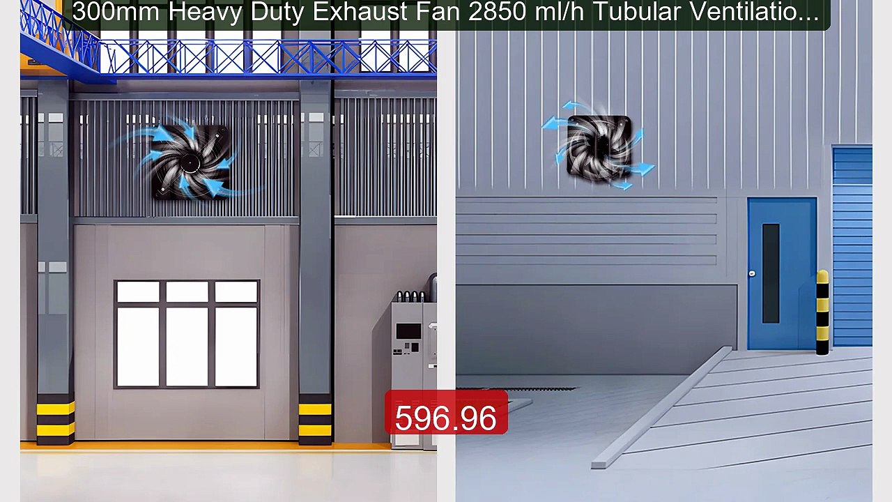 300mm Heavy Duty Exhaust Fan 2850 ml/h Tubular Ventilation Fan Effi... -- Top Rated 2026 | Buy Now!