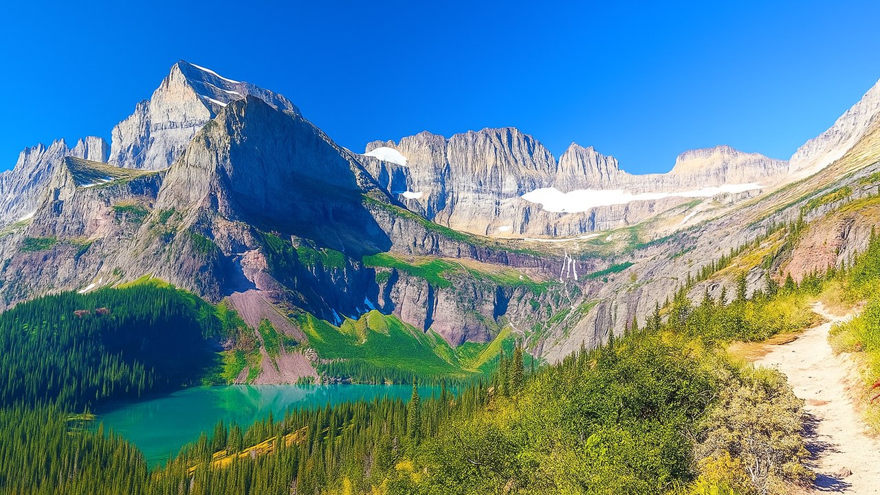 Glacier National Park 4K 60fps: Montana Scenic Views