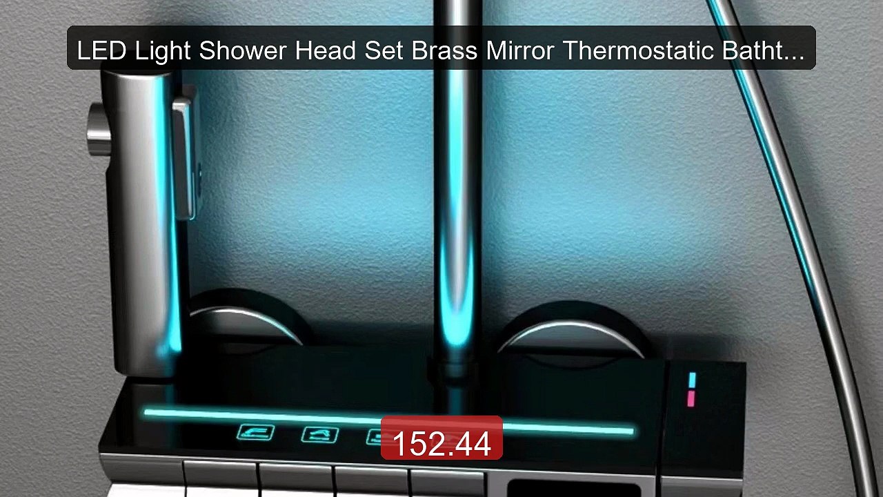 LED Light Shower Head Set Brass Mirror Thermostatic Bathtub Faucet... -- Best Deal 2026 | Shop Now!
