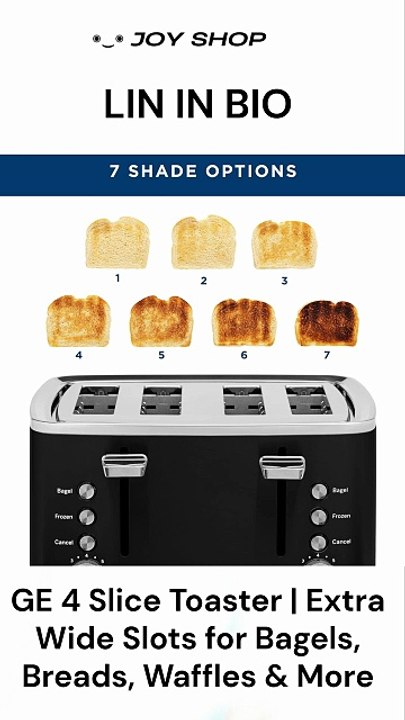 The Ultimate 4-Slice Toaster for Bagels & Waffles ✨ #KitchenEssentials #Breakfast #MorningVibes #Cooking