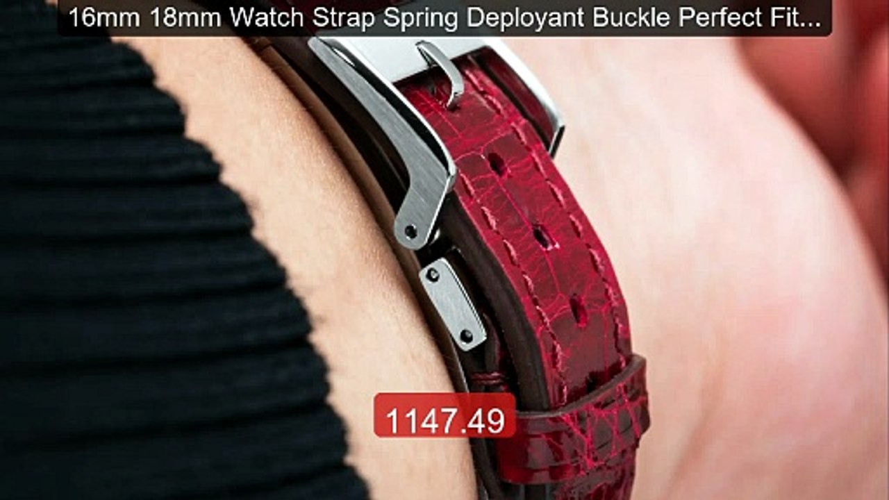 16mm 18mm Watch Strap Spring Deployant Buckle Perfect Fit for ... -- Best Buy 2026 | Great Quality!