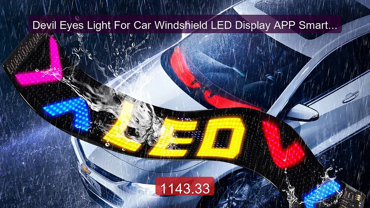 Devil Eyes Light For Car Windshield LED Display...
