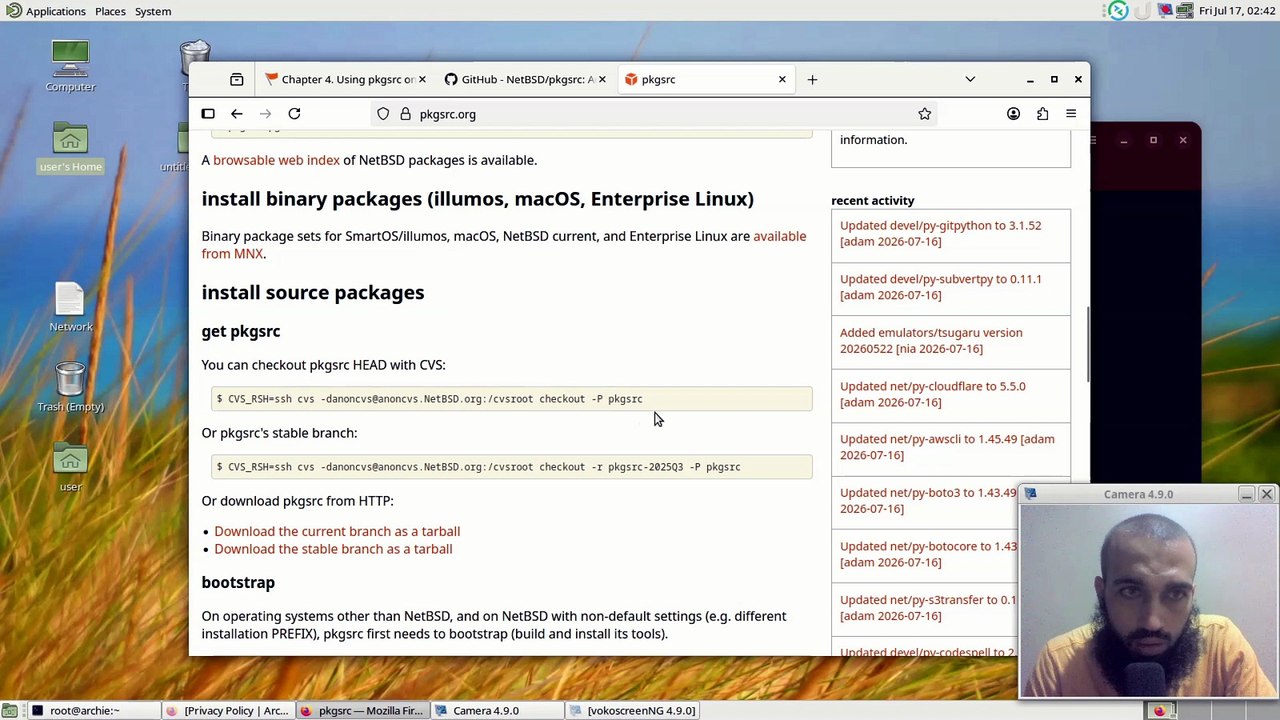 Bootstrapping netbsd's pkgsrc on linux