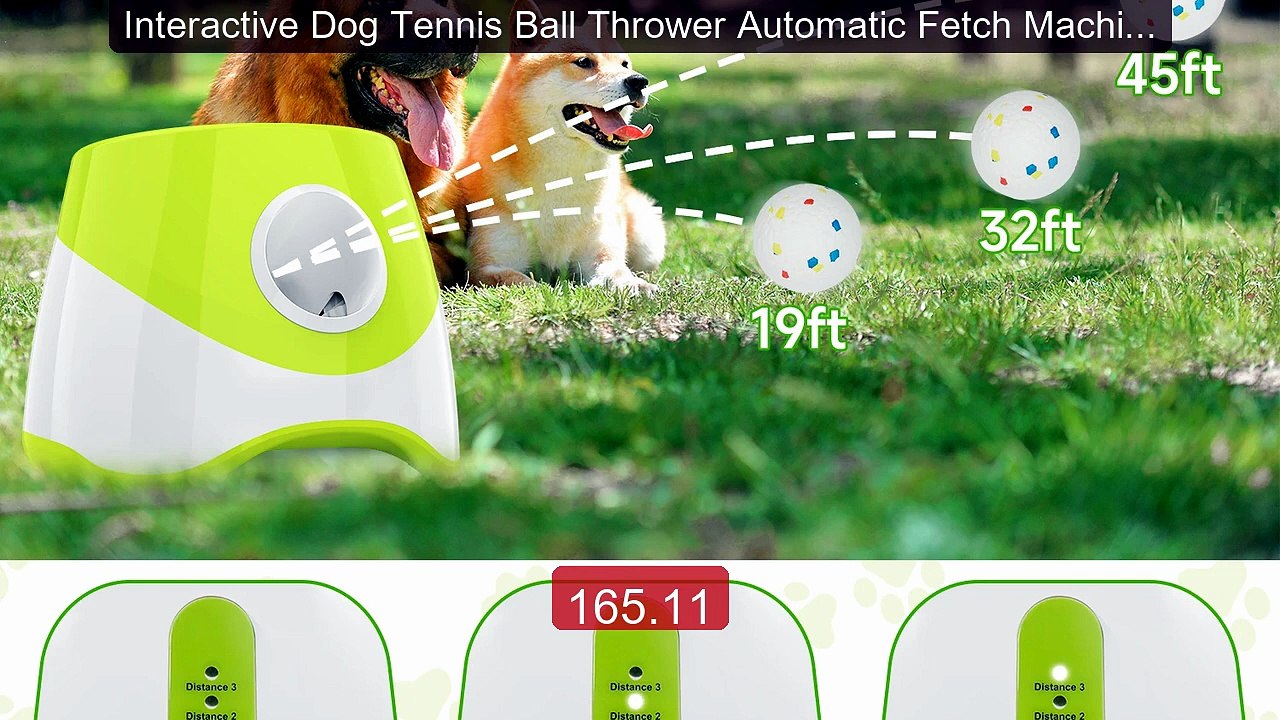 Interactive Dog Tennis Ball Thrower Automatic Fetch Machine wi... -- Hot Deal 2026 | Limited Offer!