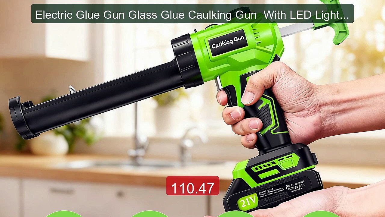 Electric Glue Gun Glass Glue Caulking Gun  With LED Lights  Wi... -- Hot Deal 2026 | Limited Offer!