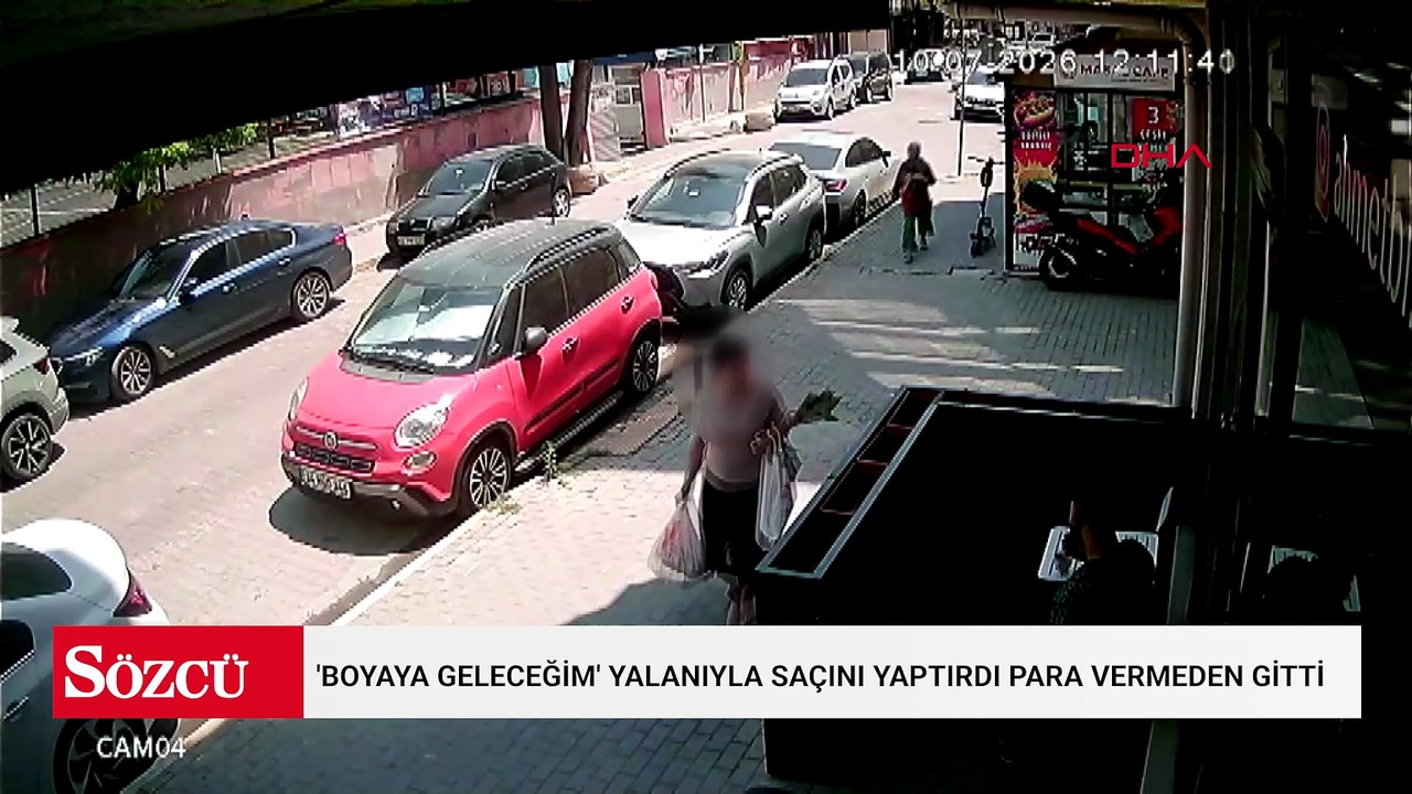 'Boyaya geleceğim' yalanıyla saçını yaptırdı para vermeden gitti