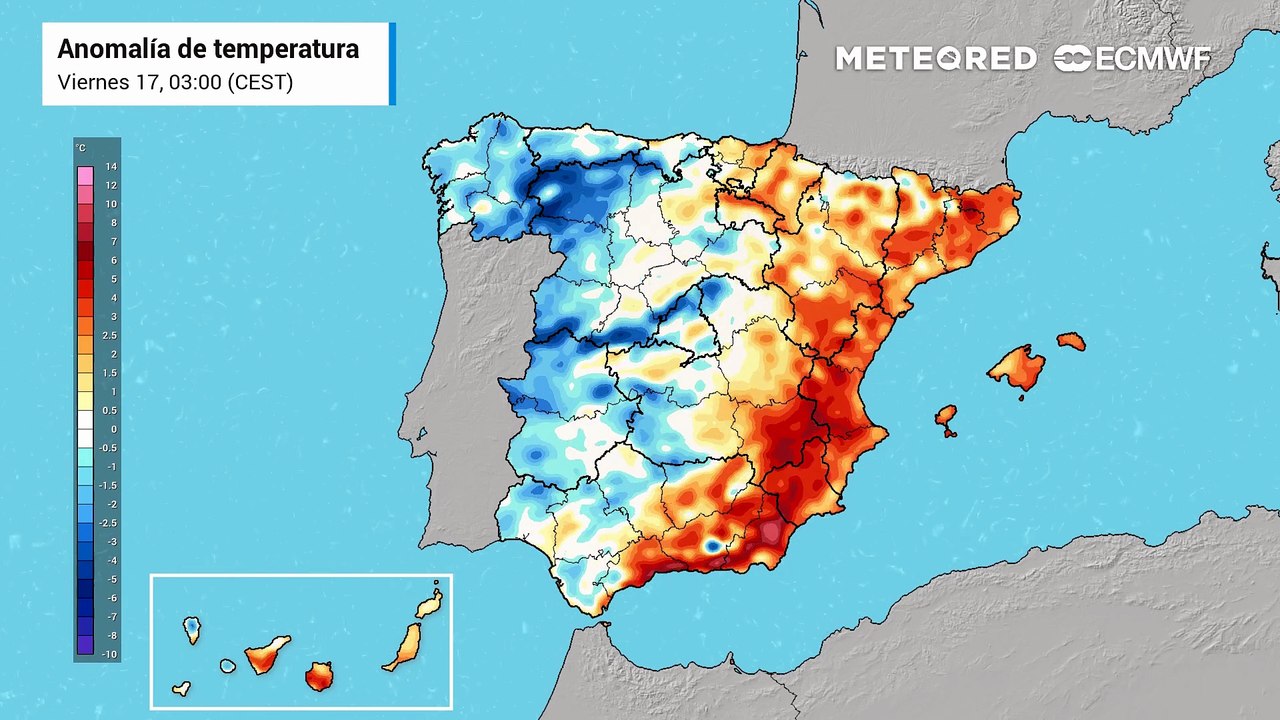 Las anomalías térmicas serán reducidas en el sur de la Comunidad Valenciana