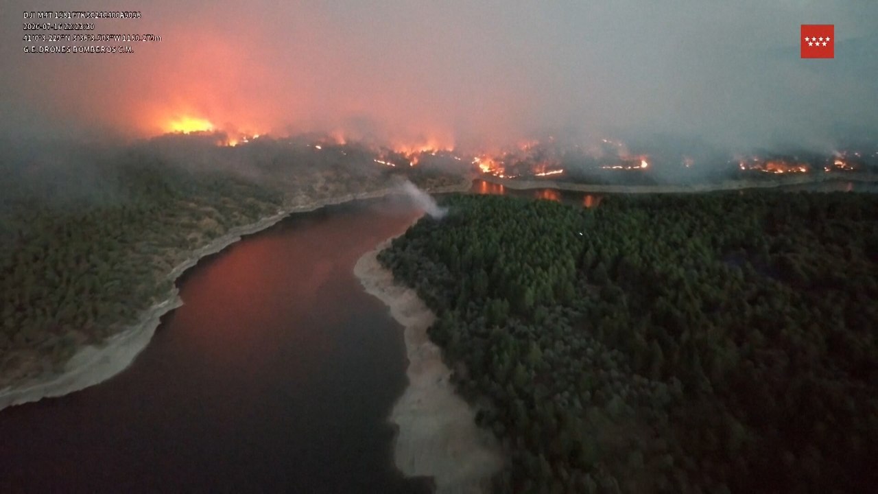 Impresionantes imágenes aéreas de los incendios forestales en España