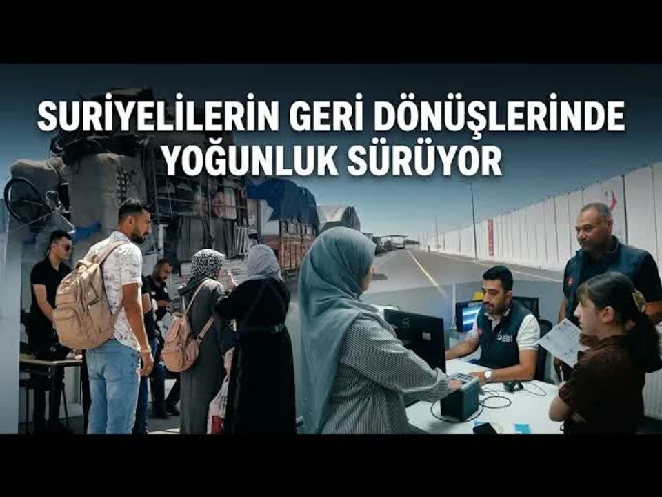 Suriyeli Sığınmacılar Öncüpınar'dan Ülkelerine Dönmeye Devam Ediyor