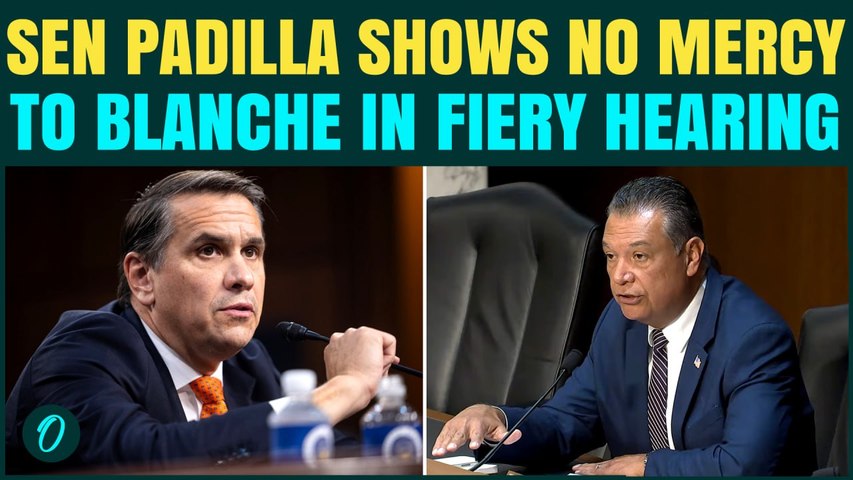 ‘Not Here to Debate…’: Sen Padilla GOES AFTER Trump Aide Todd Blanche in Senate Confirmation Hearing