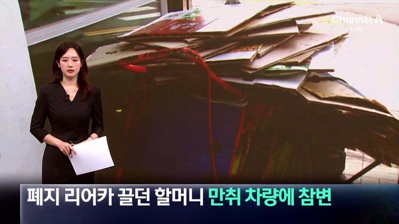 폐지 리어카 끌던 할머니, 만취 차량에 참변