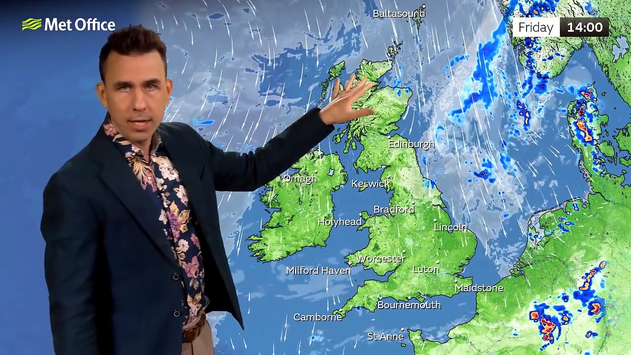 Met Office Friday Afternoon Weather Forecast 17/07/2026