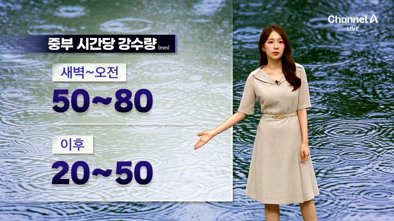 [날씨]내일 새벽~오전 중부 ‘시간당 최대 80mm’ 극한 호우…이틀간 300mm