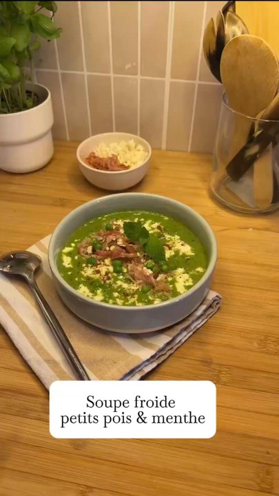Velouté petits pois froid