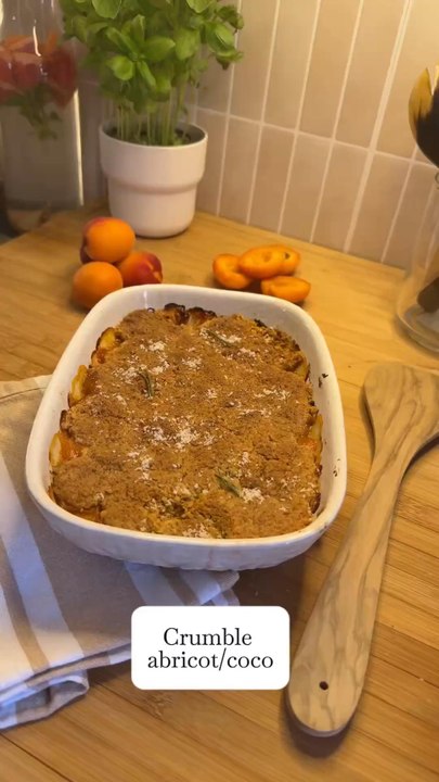 Crumble abricot/coco