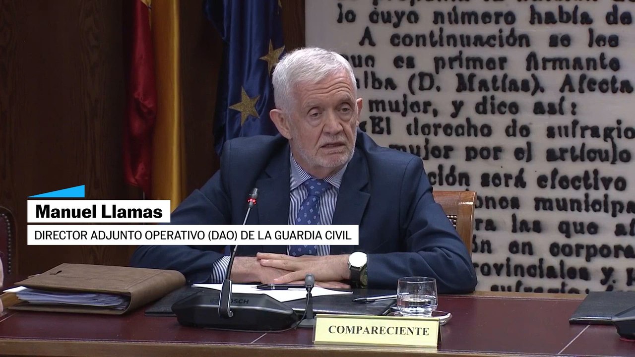 Manuel Llamas, jefe operativo de la Guardia Civil: "Yo no se lo he ofrecido, ni él tampoco me lo ha pedido"