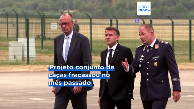 Alemanha: Merz recebe Macron em conversações de defesa após colapso de projeto conjunto
