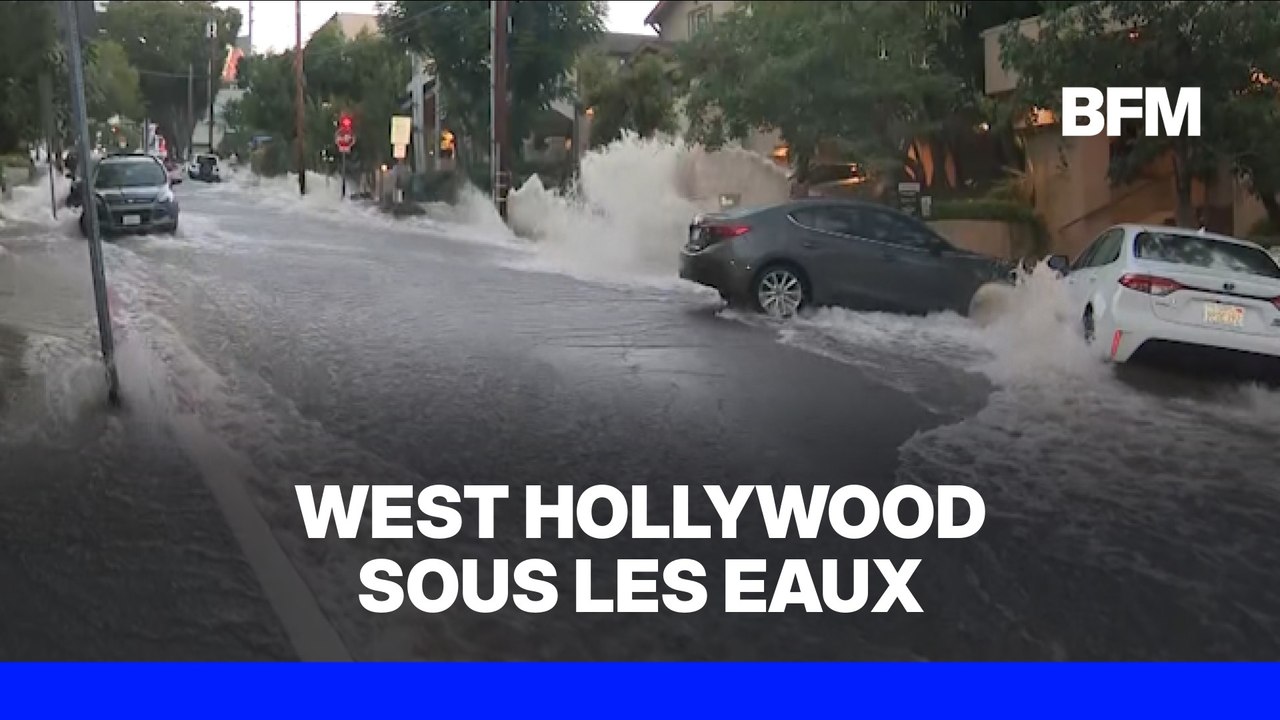 Une rupture de canalisation provoque d'importan...