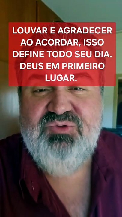Louvar e agradecer a Deus ao acordar. Porque não Jesus? 17/07/2026