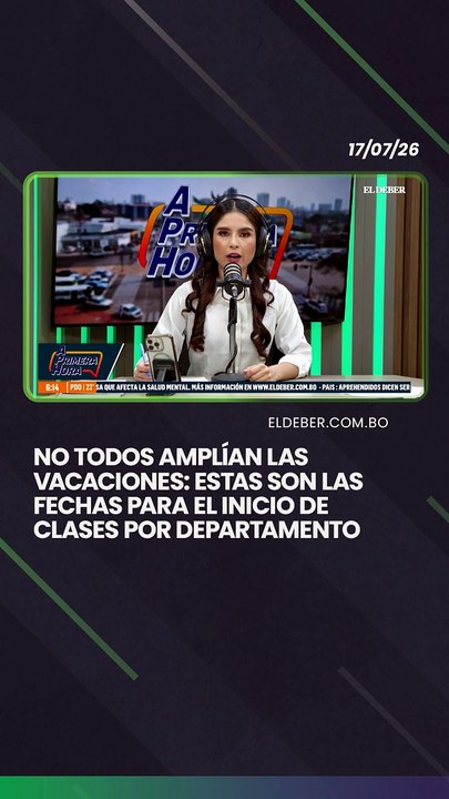 No todos amplían las vacaciones: Estas son las fechas para el inicio de clases por departamento