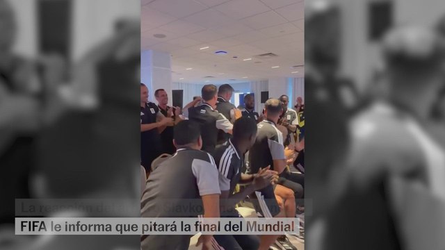 La reacción de Slavko Vincic al enterarse de que pitará la final del Mundial