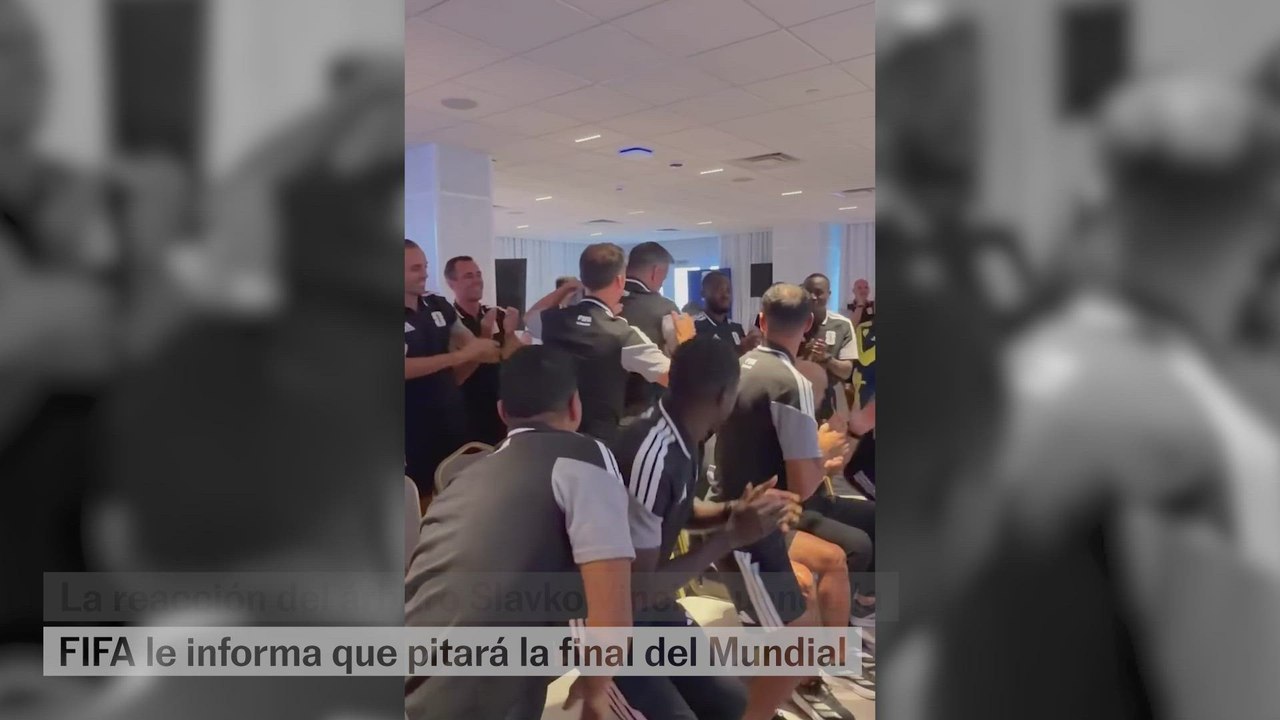 La reacción de Slavko Vincic al enterarse de que pitará la final del Mundial