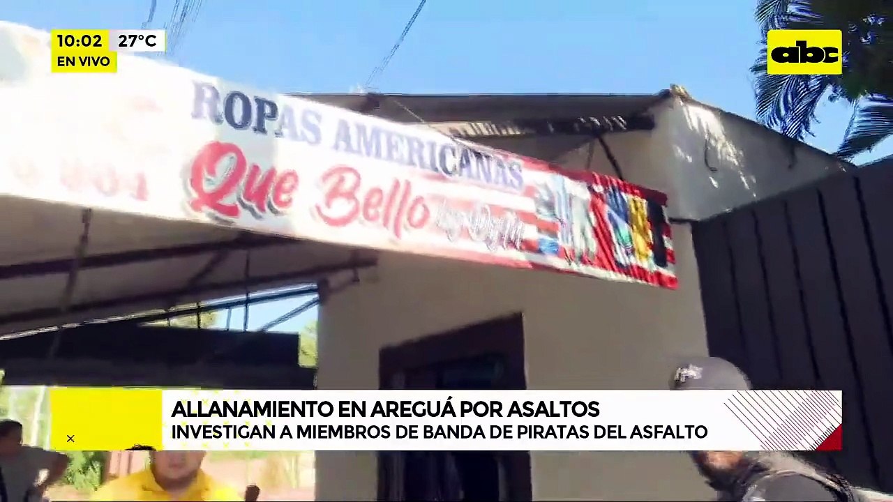 El fiscal Itálico Rienzi lidera un fuerte allanamiento en Areguá