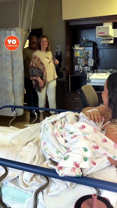 Grandmother's Heartwarming Joy at the Arrival of Her First Granddaughter