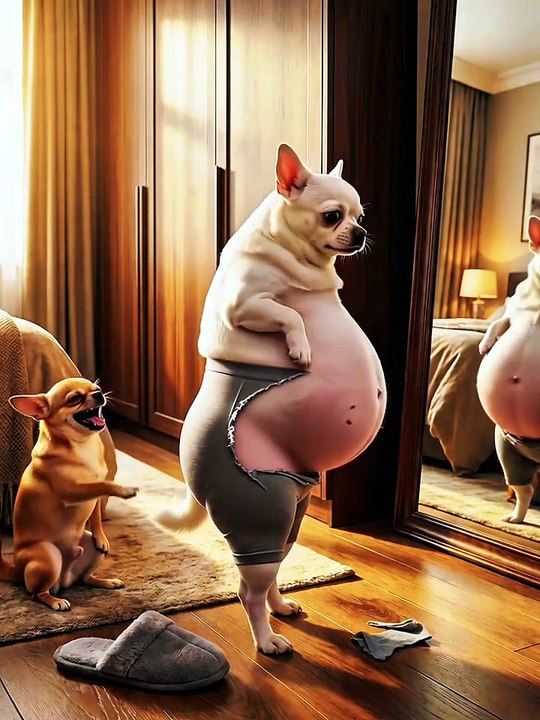The funny dog, made with ai