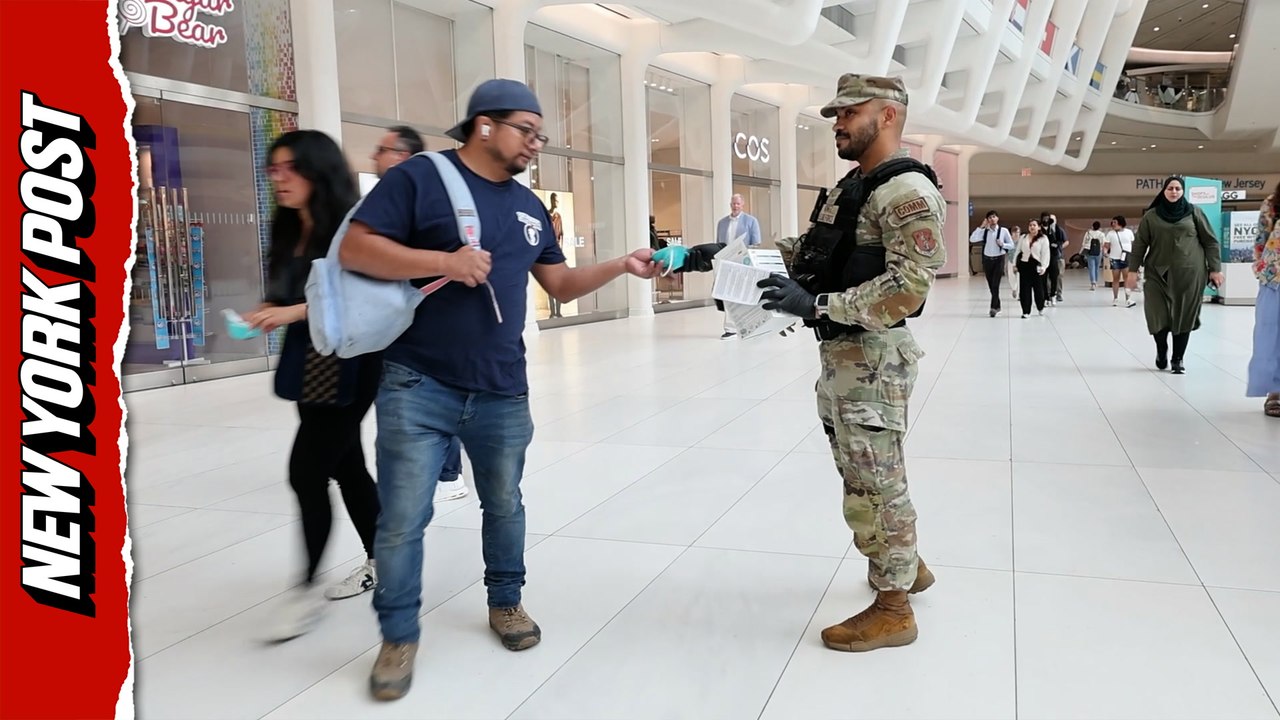 National Guard Gives Out Masks Amid Thick Canadian Wildfire Smoke in NYC
