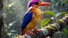 This Colorful Kingfisher Looks Like a Tiny Rainbow in the Wild