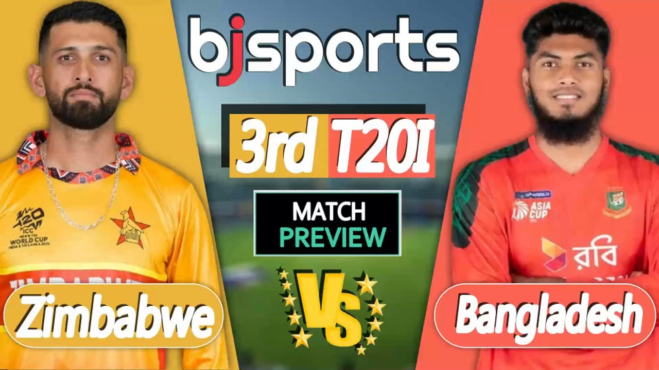 Bangladesh vs Zimbabwe 2026 | BAN vs ZIM 3rd T20I Match Preview |