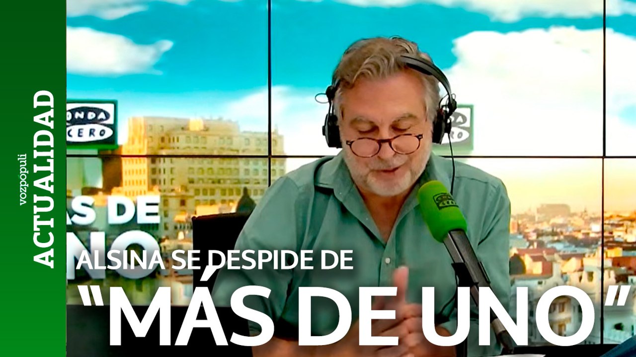 Carlos Alsina cierra once años al frente del tramo informativo de 'Más de uno': "¿Cómo se pone fin a una relación de once años?"