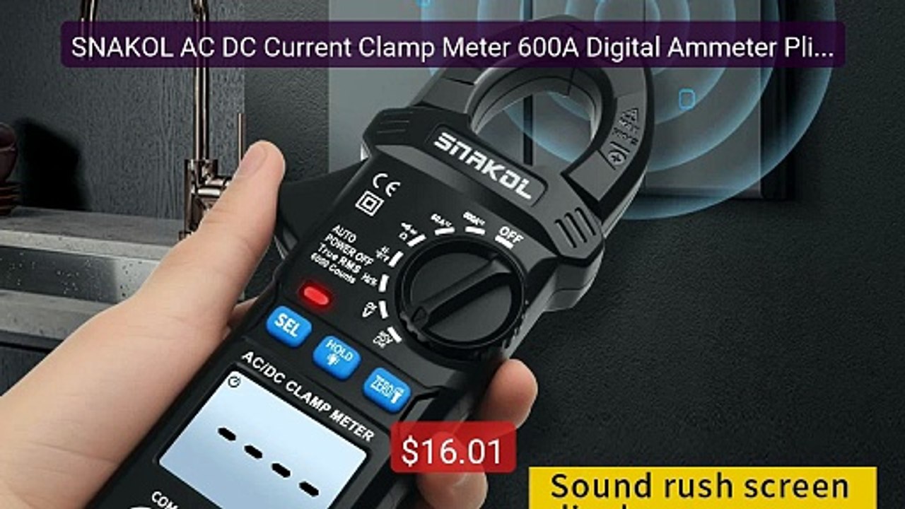 SNAKOL AC DC Current Clamp Meter 600A Digital Ammeter Pliers T... -- Best Buy 2026 | Great Quality!