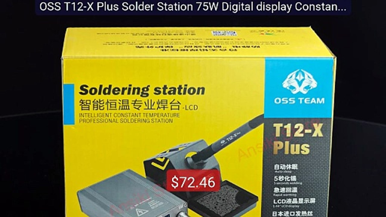 OSS T12-X Plus Solder Station 75W Digital display Constant tem... -- Best Buy 2026 | Great Quality!