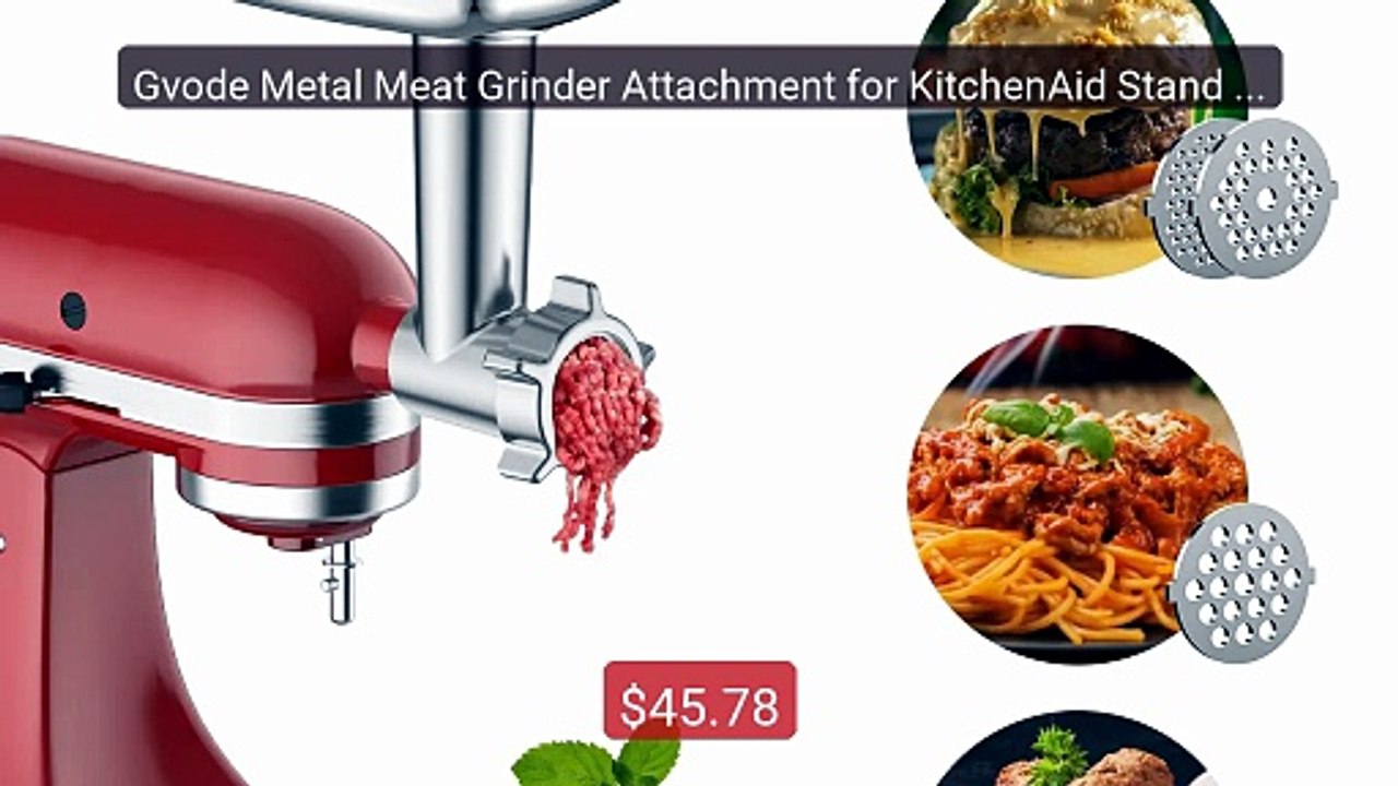 Gvode Metal Meat Grinder Attachment for KitchenAid Stand Mixer with... -- Top Rated 2026 | Buy Now!